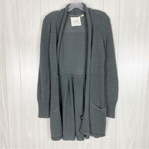 Angel of The North | Dark Gray Open Front Knit Cardigan Size Medium